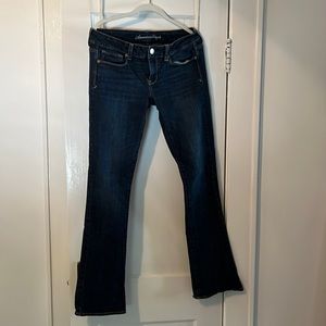 American Eagle boot cut 10 long. Dark wash.